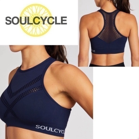 soulcycle Tops - Soulcycle Top Sports Bra Navy Blue XS Excellent Condition Great Excerise Top